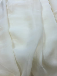 Silk Chiffon - 18mm 54-inches Wide Natural White Silk Double Georgette Close-Out One 1.75-Yard Piece