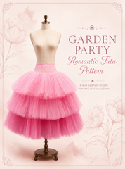 Tutu Pattern - 3-Tier "Garden Party" Romantic Tutu NEW!