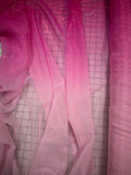 Poly Chiffon Ombre Metallic - 56-inches Wide Pink NEW!