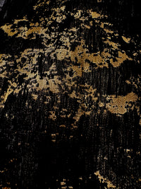 Brocade - 60-in Black with Pale Gold Metallic