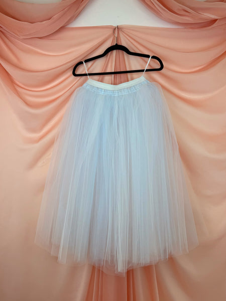 Ready-to-Wear Pale Blue and White Romantic Rehearsal Tutu 3 Layers