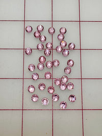 Rhinestones - 30ss Czech "Bright-Cut" Light Pink Flat Back 36PK