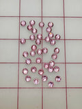 Rhinestones - 30ss Czech "Bright-Cut" Light Pink Flat Back 36PK