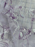 Grab Bag - Embroidered Organza with Sequins Lilac