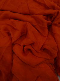 Grab Bag - 8mm Silk Georgette/Chiffon Tomato Red 1-Yard Piece