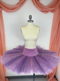 Ready-To-Wear Classical Pull-On Stretch Tutu Skirt Ombre-Dyed Purple