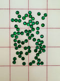 Rhinestones - 20ss Czech "Bright-Cut" Emerald Flat Back