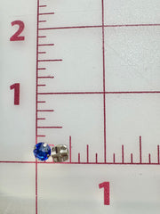 Rhinestones - 30SS Czech Bright-Cut Rose Montees Sapphire 12-Pack