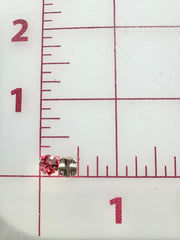 Rhinestones - 30SS Czech Bright-Cut Rose Montees Deep Rose Pink 12-Pack NEW COLOR!