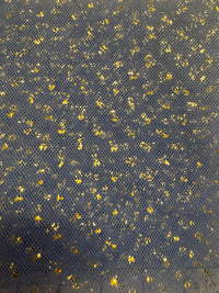 Enhanced Sparkle Tulle - 54-inches Wide Periwinkle/Gold