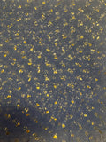 Enhanced Sparkle Tulle - 54-inches Wide Periwinkle/Gold