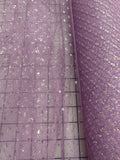 Enhanced Sparkle Tulle - 54-inches Wide Grape/Silver