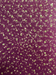 Enhanced Sparkle Tulle - 54-inches Wide Wine/Gold