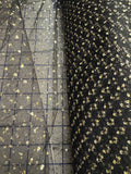 Enhanced Sparkle Tulle - 54-inches Wide Black/Gold