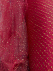 Enhanced Sparkle Tulle - 54-inches Wide Light Garnet/Gold