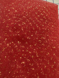 Enhanced Sparkle Tulle - 54-inches Wide Coral Garnet/Gold