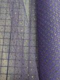 Enhanced Sparkle Tulle - 54-inches Wide Lavender/Gold