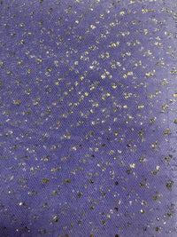 Enhanced Sparkle Tulle - 54-inches Wide Lavender/Gold