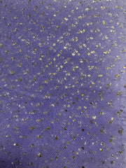 Enhanced Sparkle Tulle - 54-inches Wide Lavender/Gold