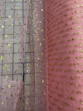 Enhanced Sparkle Tulle - 45-inches Wide Paris Pink/Gold Special Purchase!