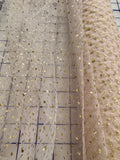 Enhanced Sparkle Tulle - 54-inches Wide Blush Pink/Gold