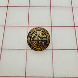 Buttons - Vintage Coat-of-Arms-Style Metallic Gold New!