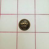 Buttons - Vintage Antique Gold King's Crown Metallic New!