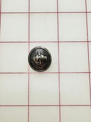 Buttons - King's Crown Vintage Metallic Antique Silver New!