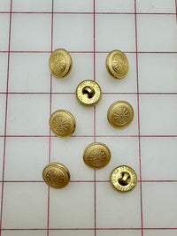 Buttons - Gorgeous Vintage Metallic Gold New!