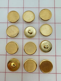 Buttons - Bright Metallic Gold New!