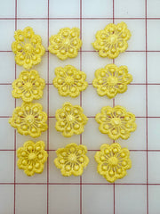 Applique - Flowers Yellow Per Dozen