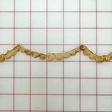 Metallic Trim - Gold Metallic Sequined Scalloped Lace Border