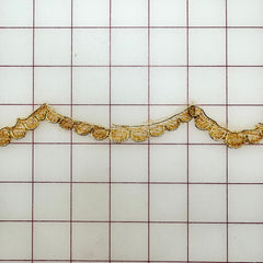 Metallic Trim - Gold Metallic Sequined Scalloped Lace Border
