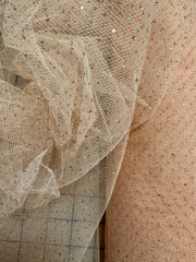 Regular Sparkle Tulle - 54-inches Wide Peach