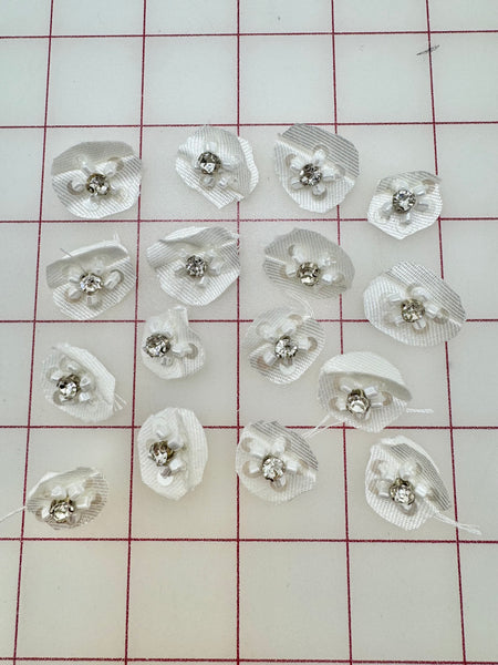 Appliques -  White Mini Rhinestone Motifs