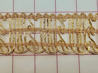 Metallic Trim - Vintage 2-inch Gold Close-Out 1/YD