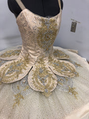 Metallic Trim - Silver Metallic Corded Lace