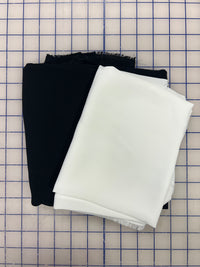 Grab Bag- Poly Double Georgette - Black and White 1 .5 YD