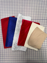 Grab Bag- Mixed Bag of Brocades, Nets, and Stretch Fabric 4 YDS