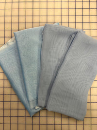 Grab Bag - Poly Chiffon Pieces- Shades of Blue