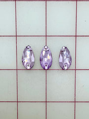 Rhinestones - 10x18mm Czech "Bright-Cut" Tanzanite Pear-Shape Sew-On Coming Soon!