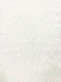 Brocade - 56-inches Wide Soft Warm White 1.5-Yard and 1.75-Yard Pieces Left!