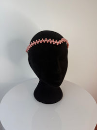 Ready-To-Wear - Pearl Headpiece Frame Coral Pink