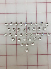 Rhinestones - 8mm Czech "Bright-Cut" Crystal Round Sew-On Per Dozen