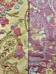 Brocade - 58-in 3D Pale Rose Gold with Light Blue, Pink, and Palest Lilac Reversible New Color!