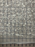 Embroidered Chiffon - 44-inches Wide Ivory Special Purchase!