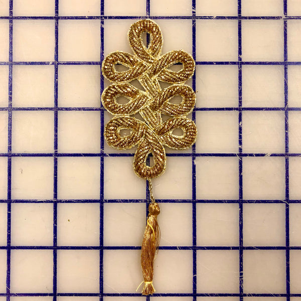 Applique - Gold with Tassel Close-Out Only One Left!
