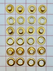 Grommets #3  Solid Brass Per Dozen