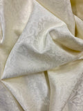 Brocade - 60-inches Wide Matte Chateaux Jacquard Ivory New Color!
