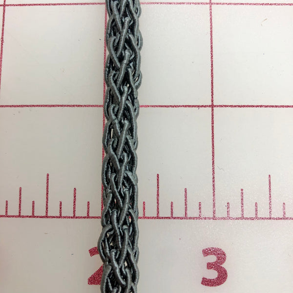 Non-Metallic Trim - 3/8-inch Braided Rope Charcoal Grey